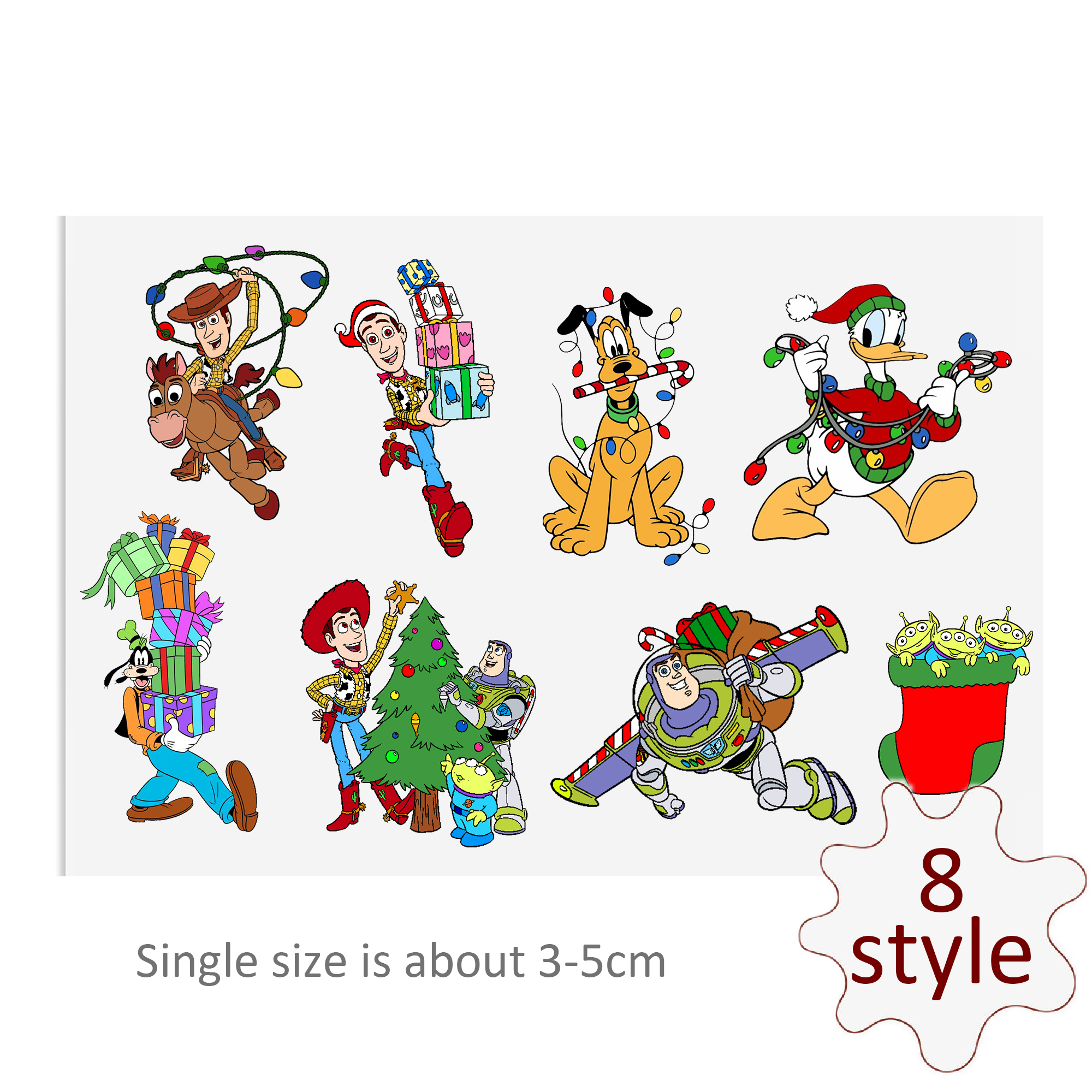 Disney Stitch Mickey Mouse UV DTF Stickers For Glass Cup Decoration Laptop Motorcycle Car Waterproof Sticker For Girl Kids - Image 6