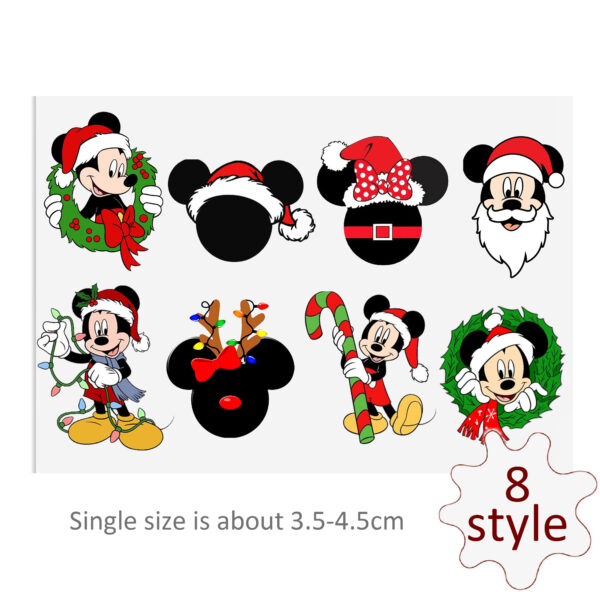 Disney Stitch Mickey Mouse UV DTF Stickers For Glass Cup Decoration Laptop Motorcycle Car Waterproof Sticker For Girl Kids - Image 7
