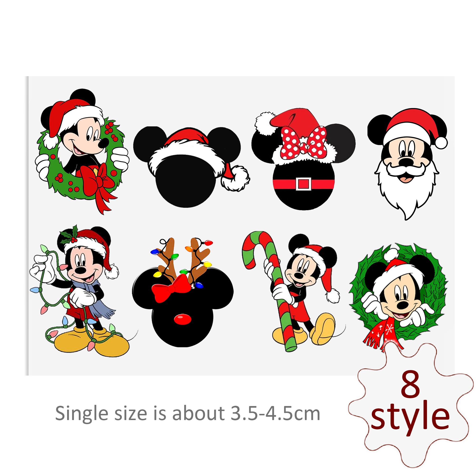 Disney Stitch Mickey Mouse UV DTF Stickers For Glass Cup Decoration Laptop Motorcycle Car Waterproof Sticker For Girl Kids - Image 7