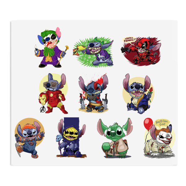 Disney Stitch Mickey Mouse UV DTF Stickers For Glass Cup Decoration Laptop Motorcycle Car Waterproof Sticker For Girl Kids - Image 8