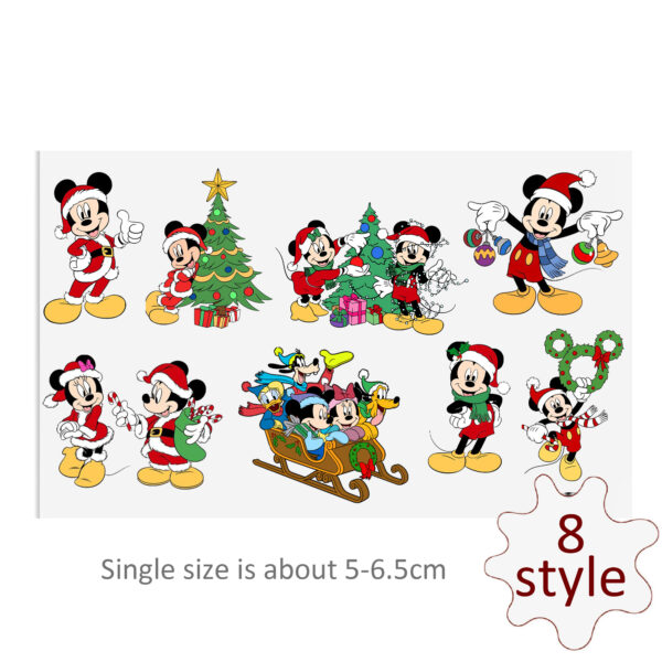 Disney Stitch Mickey Mouse UV DTF Stickers For Glass Cup Decoration Laptop Motorcycle Car Waterproof Sticker For Girl Kids - Image 11