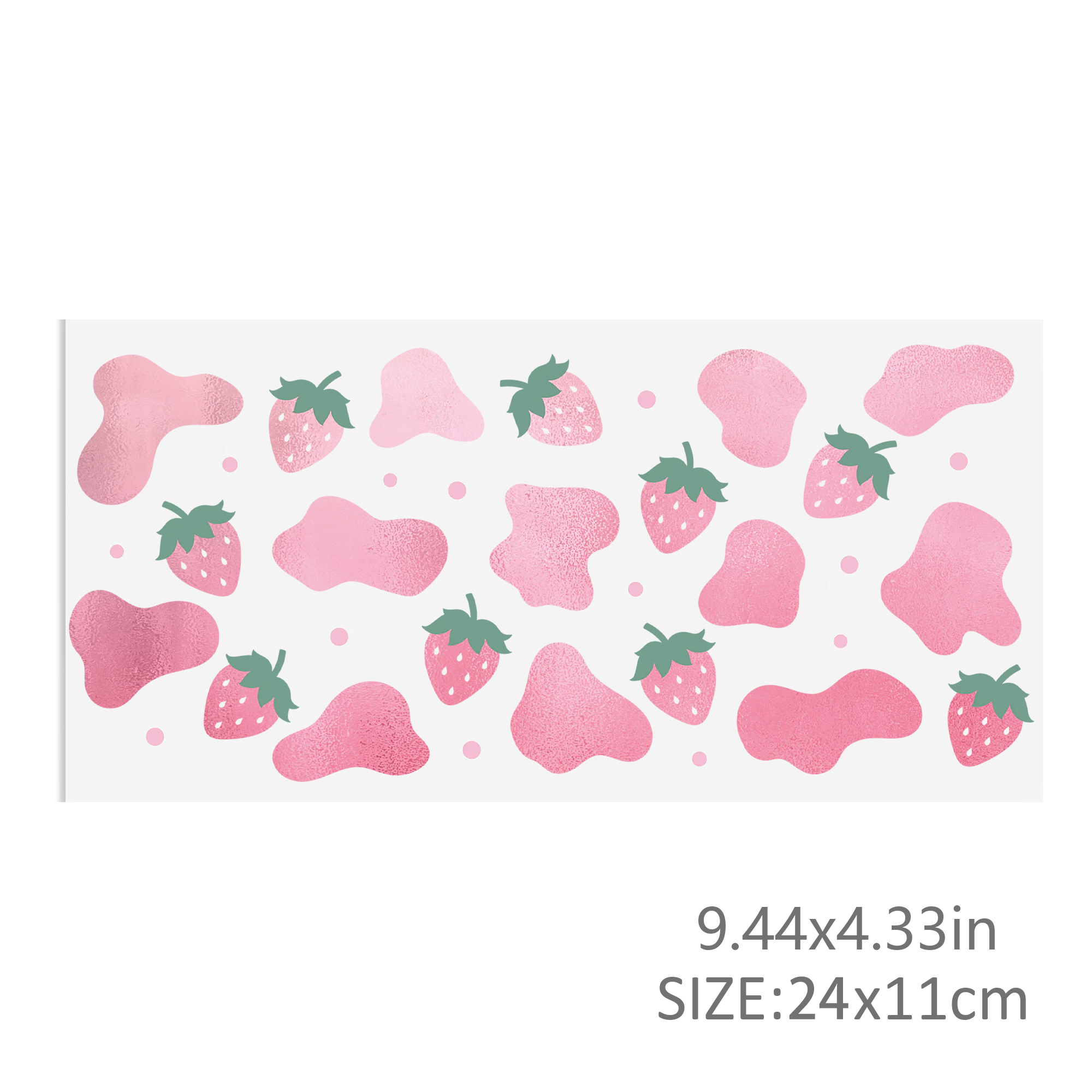 Cow Flower Waterproof Stickers UV DTF Sticker For 16oz Cups Transfer Sticker Custom Labels DIY Logo Waterproof - Image 5