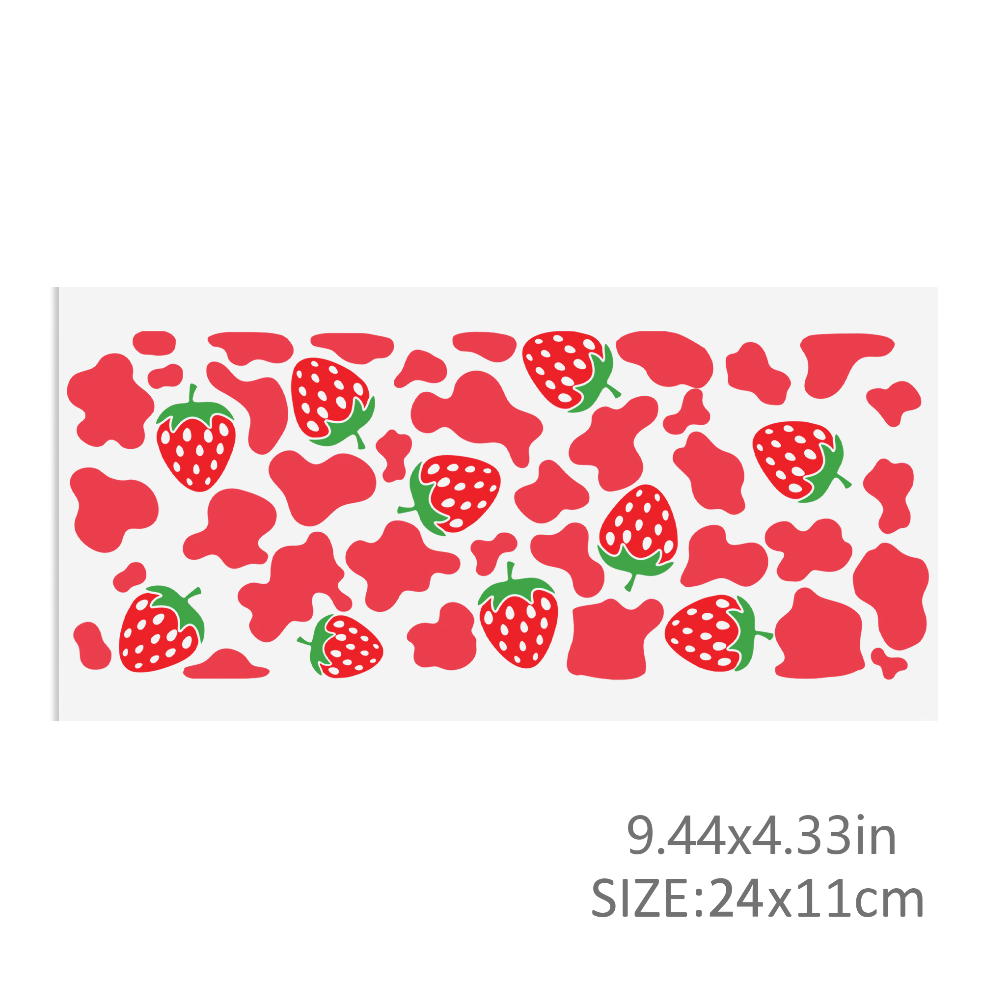 Cow Flower Waterproof Stickers UV DTF Sticker For 16oz Cups Transfer Sticker Custom Labels DIY Logo Waterproof - Image 7