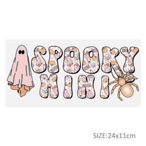 Pumpkin Spooky 16oz DTF Sticker Cups Cool Personalize UV Wrap Transfer Sticker Custom Labels DIY Logo Waterproof