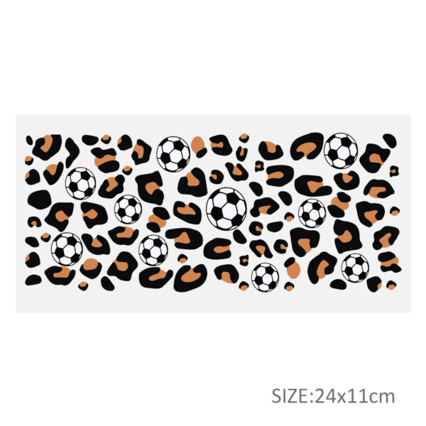 Ball Leopard Print 16oz DTF Sticker Cups Cool Personalize UV Wrap Transfer Sticker Custom Label DIY Logo Waterproof - Image 5