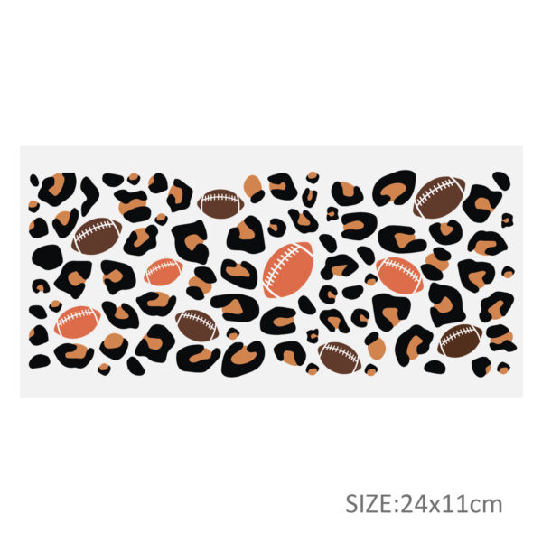 Ball Leopard Print 16oz DTF Sticker Cups Cool Personalize UV Wrap Transfer Sticker Custom Label DIY Logo Waterproof - Image 7