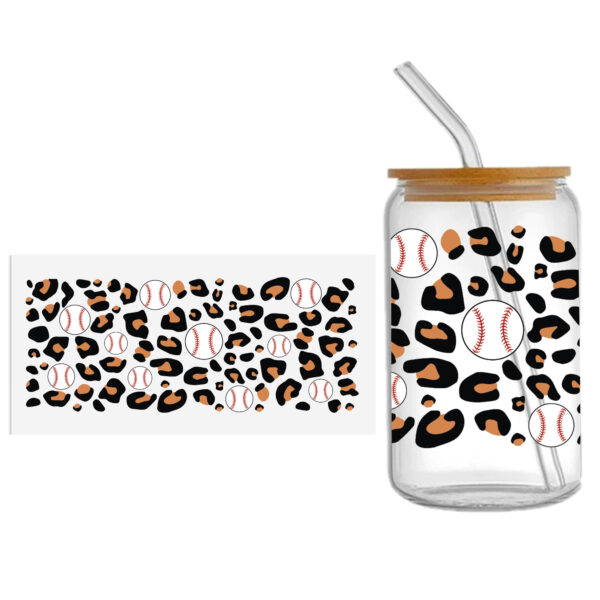 Ball Leopard Print 16oz DTF Sticker Cups Cool Personalize UV Wrap Transfer Sticker Custom Label DIY Logo Waterproof - Image 20