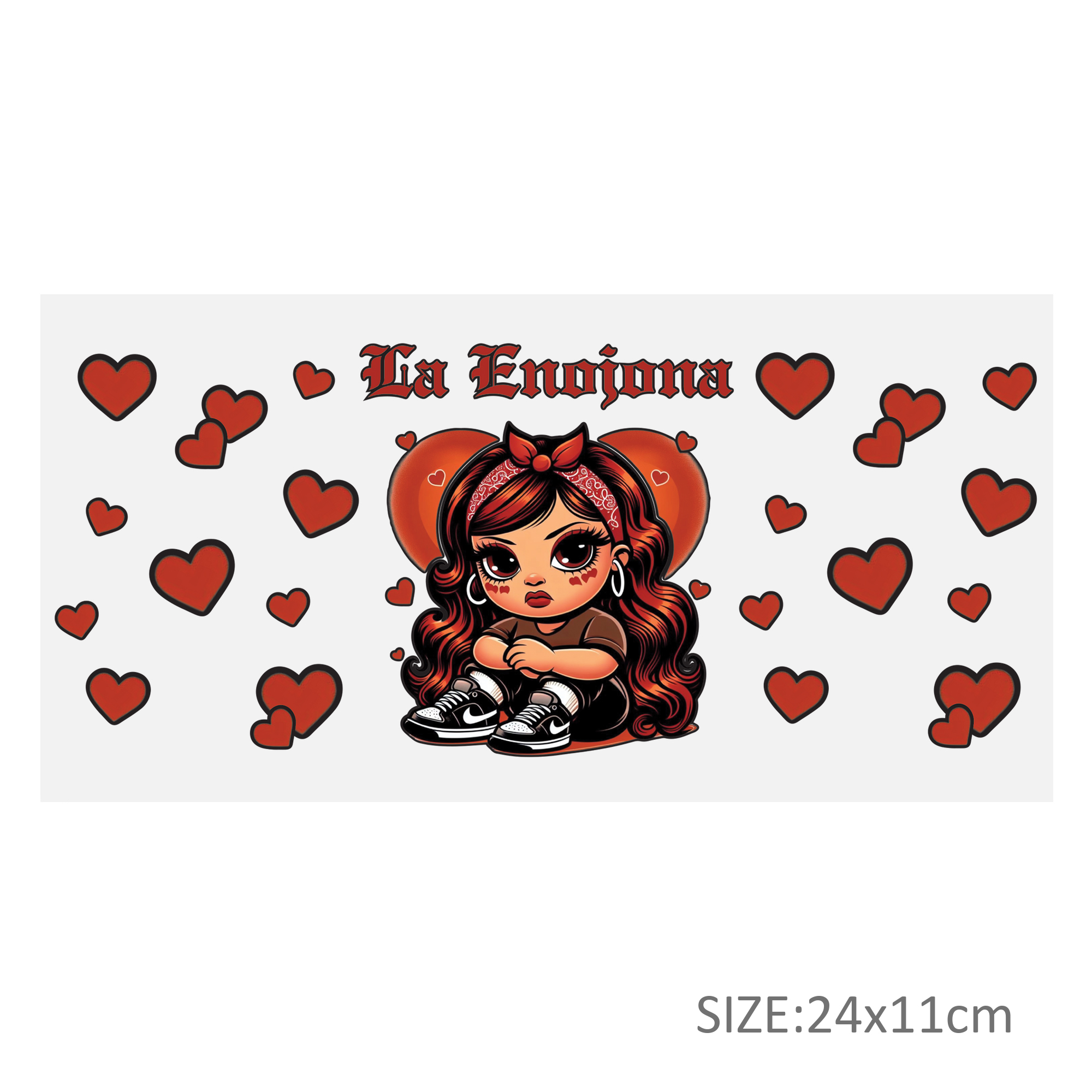 Cute Girl UV DTF Sticker For 16oz Cups Wrap Transfer Sticker Custom Labels DIY Logo Waterproof - Image 7