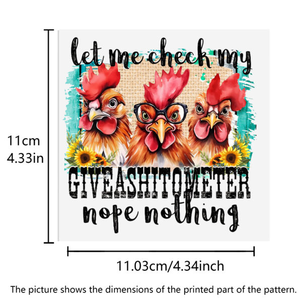 Turkey Chicken Waterproof Stickers UV DTF Sticker For 16oz Cups Transfer Sticker Custom Labels DIY Logo Waterproof - Image 5