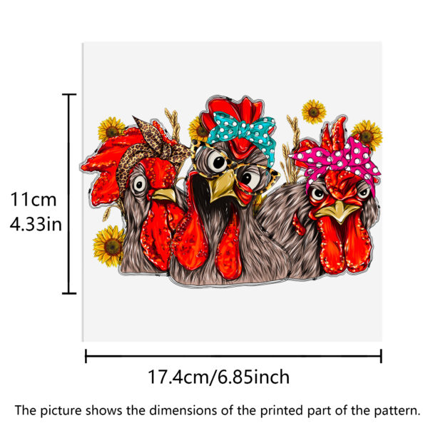 Turkey Chicken Waterproof Stickers UV DTF Sticker For 16oz Cups Transfer Sticker Custom Labels DIY Logo Waterproof - Image 10