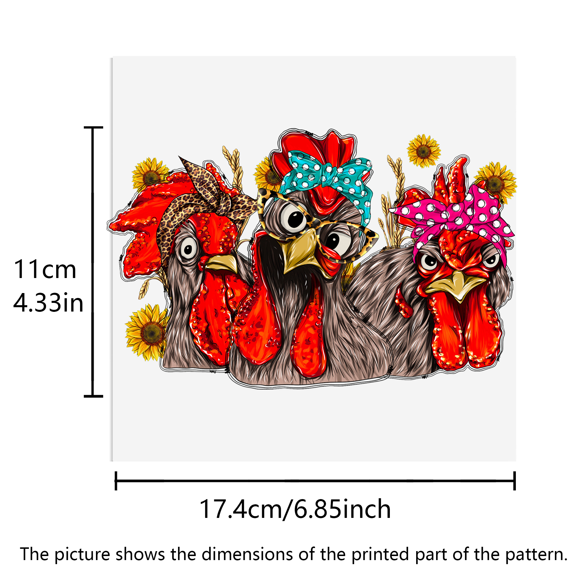 Turkey Chicken Waterproof Stickers UV DTF Sticker For 16oz Cups Transfer Sticker Custom Labels DIY Logo Waterproof - Image 10