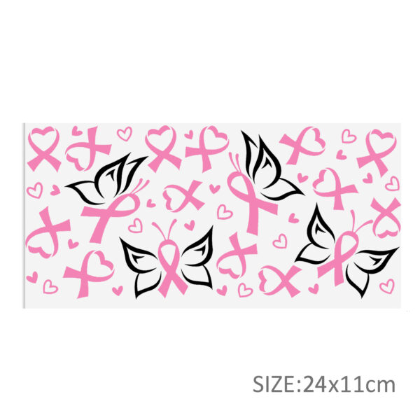 Black White Series 16oz DTF Sticker Cups Cool Personalize UV Wrap Transfer Sticker Custom Label DIY Logo Waterproof - Image 7