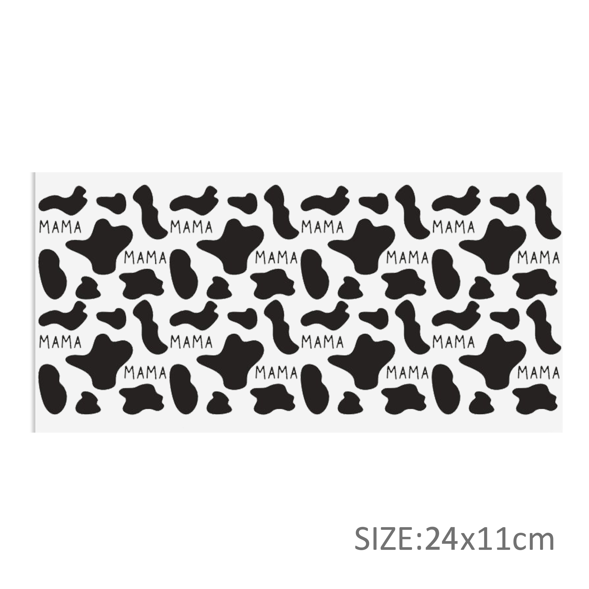 Black White Series 16oz DTF Sticker Cups Cool Personalize UV Wrap Transfer Sticker Custom Label DIY Logo Waterproof - Image 15