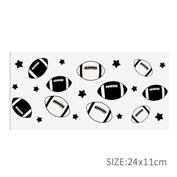 Black White Series 16oz DTF Sticker Cups Cool Personalize UV Wrap Transfer Sticker Custom Label DIY Logo Waterproof - Image 16