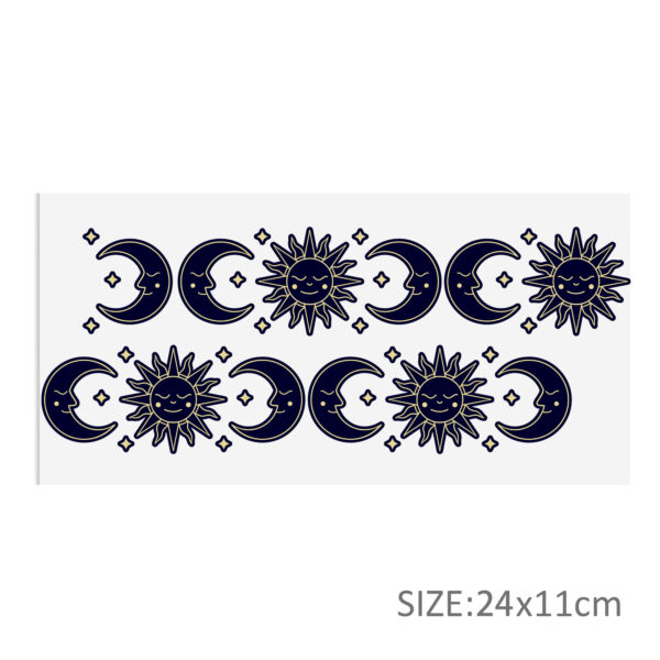Black White Series 16oz DTF Sticker Cups Cool Personalize UV Wrap Transfer Sticker Custom Label DIY Logo Waterproof - Image 19