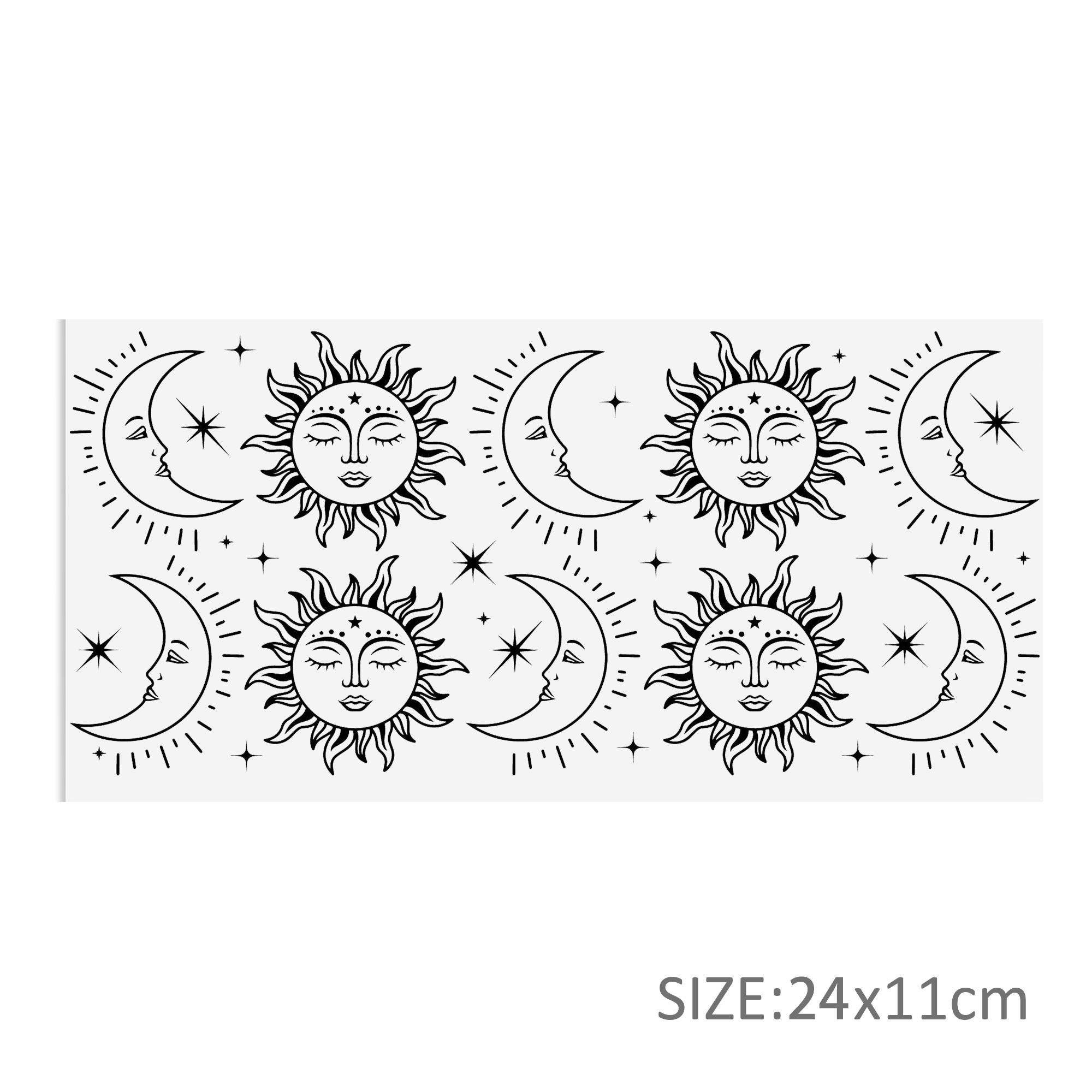 Black White Series 16oz DTF Sticker Cups Cool Personalize UV Wrap Transfer Sticker Custom Label DIY Logo Waterproof - Image 21