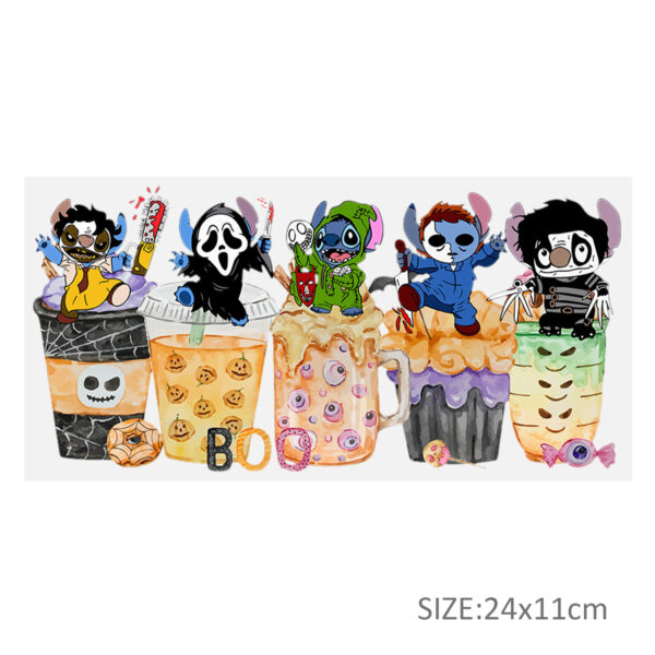 Ghost 16oz DTF Sticker For Cups Cool Personalize UV Wrap Transfer Sticker Custom Labels DIY Logo Waterproof - Image 2