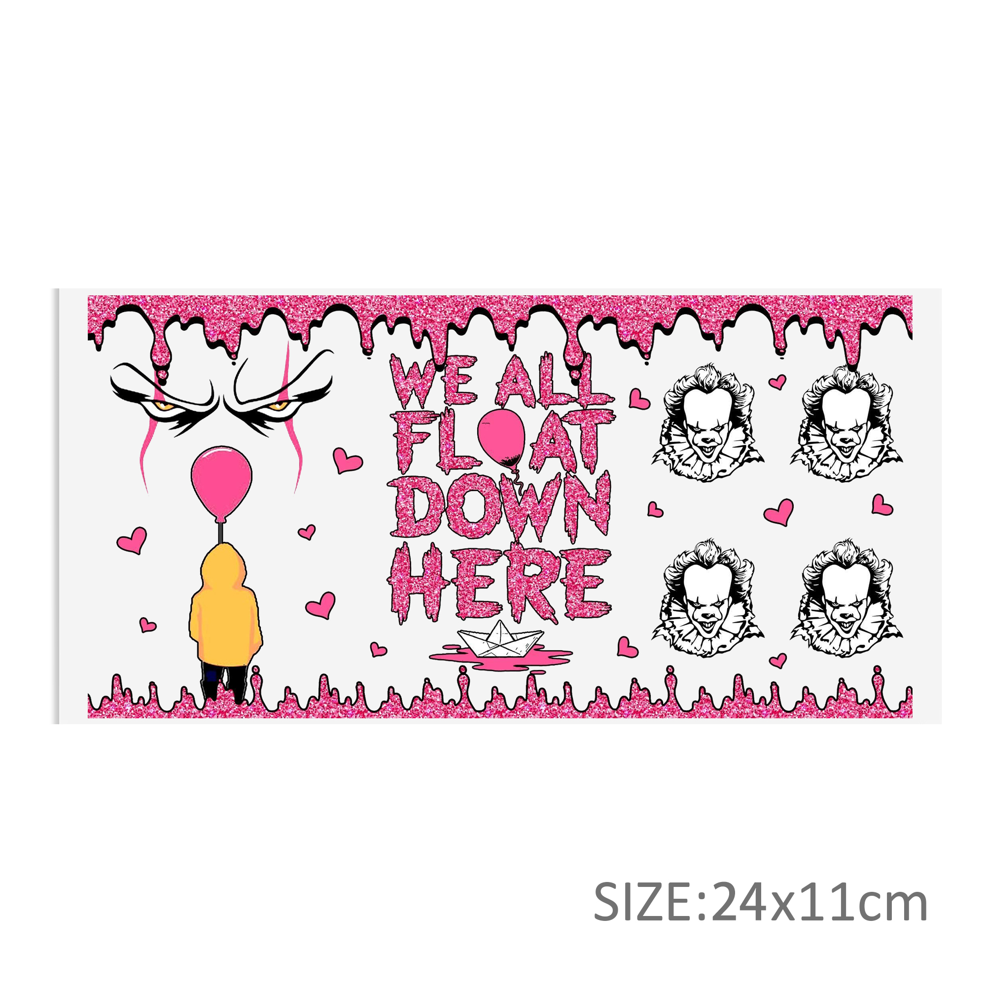 Ghost 16oz DTF Sticker For Cups Cool Personalize UV Wrap Transfer Sticker Custom Labels DIY Logo Waterproof - Image 4