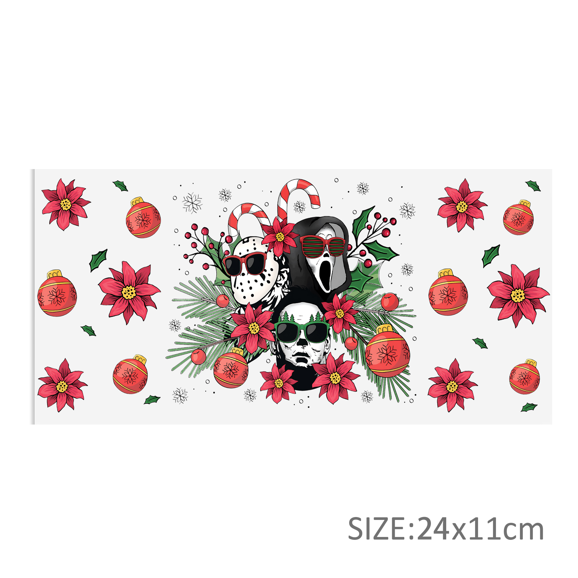 Ghost 16oz DTF Sticker For Cups Cool Personalize UV Wrap Transfer Sticker Custom Labels DIY Logo Waterproof - Image 5