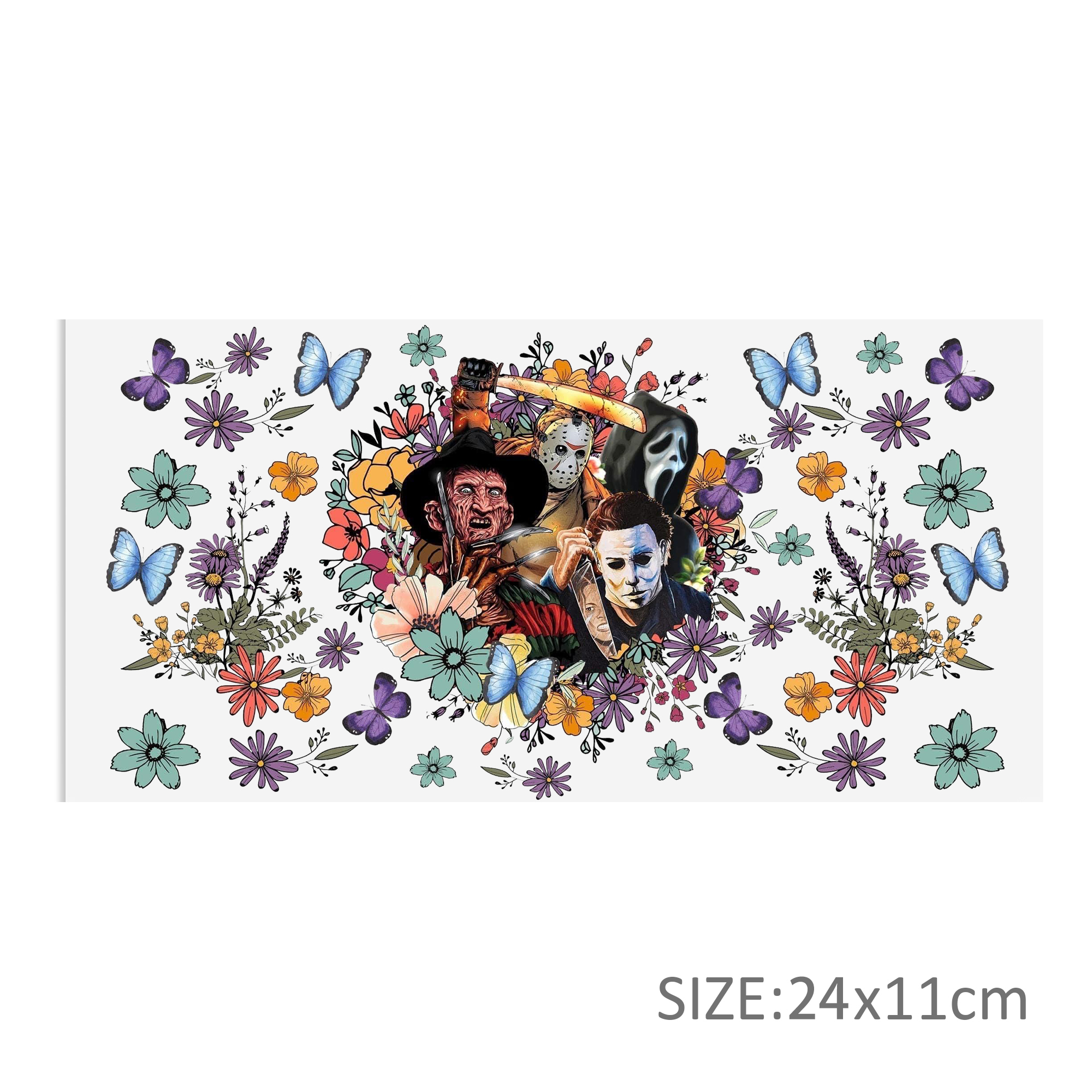 Ghost 16oz DTF Sticker For Cups Cool Personalize UV Wrap Transfer Sticker Custom Labels DIY Logo Waterproof - Image 6