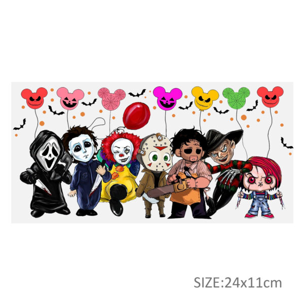 Ghost 16oz DTF Sticker For Cups Cool Personalize UV Wrap Transfer Sticker Custom Labels DIY Logo Waterproof - Image 7