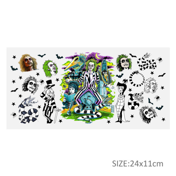 Ghost 16oz DTF Sticker For Cups Cool Personalize UV Wrap Transfer Sticker Custom Labels DIY Logo Waterproof - Image 13
