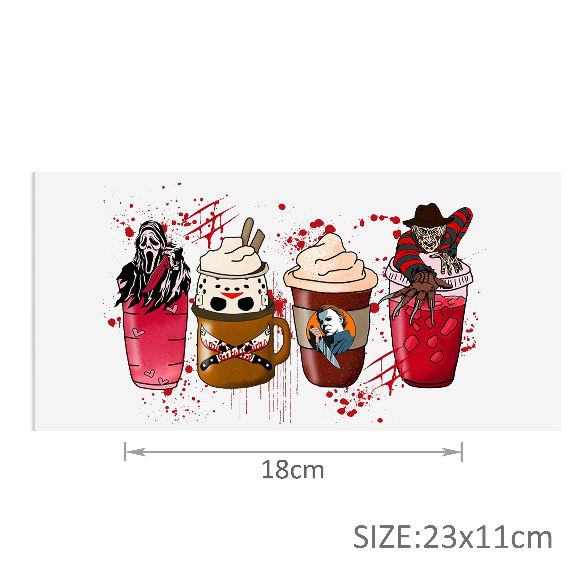 Ghost 16oz DTF Sticker For Cups Cool Personalize UV Wrap Transfer Sticker Custom Labels DIY Logo Waterproof - Image 16