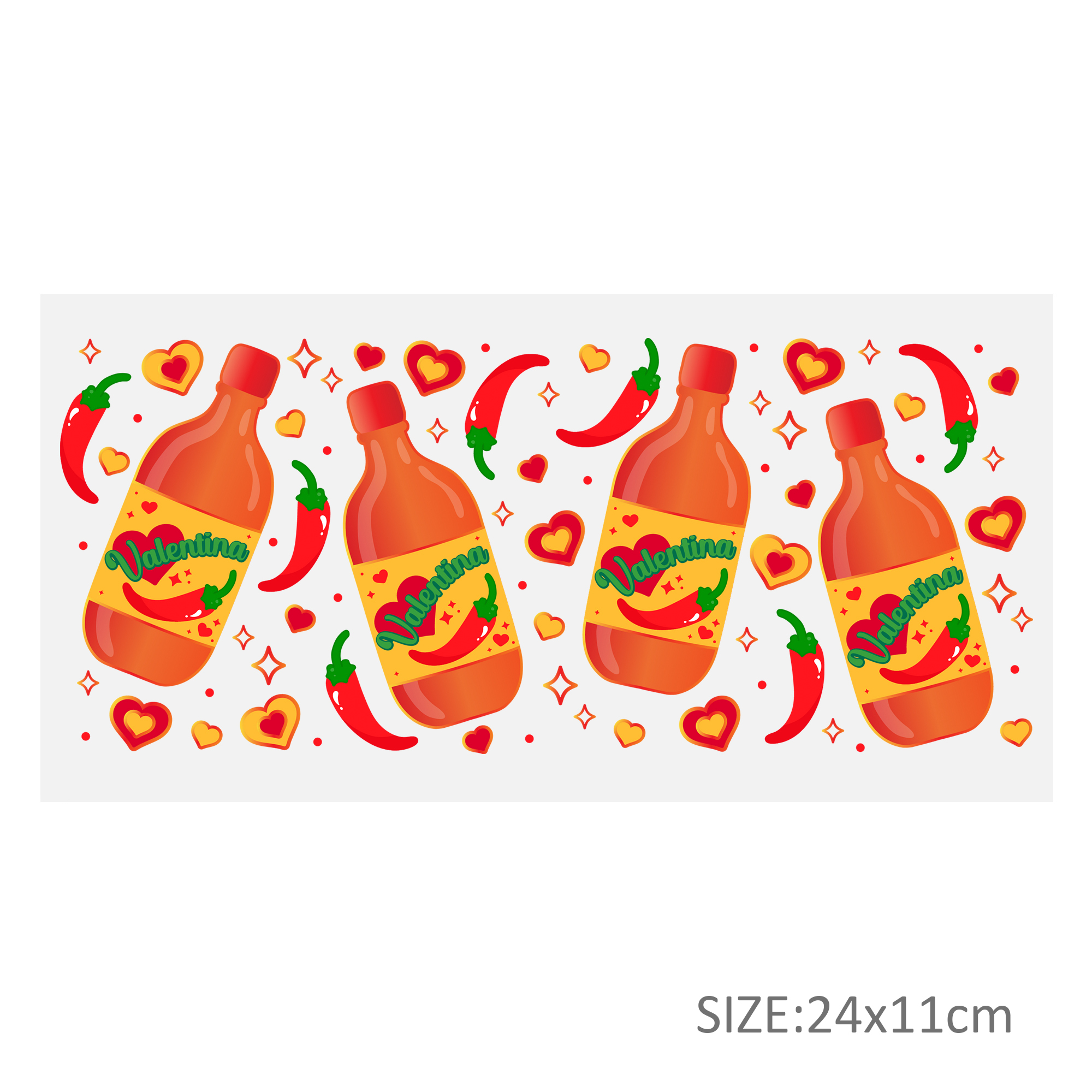 Food Chili Peppers UV DTF Sticker For 16oz Cups Wrap Transfer Sticker Custom Labels DIY Logo Waterproof - Image 6