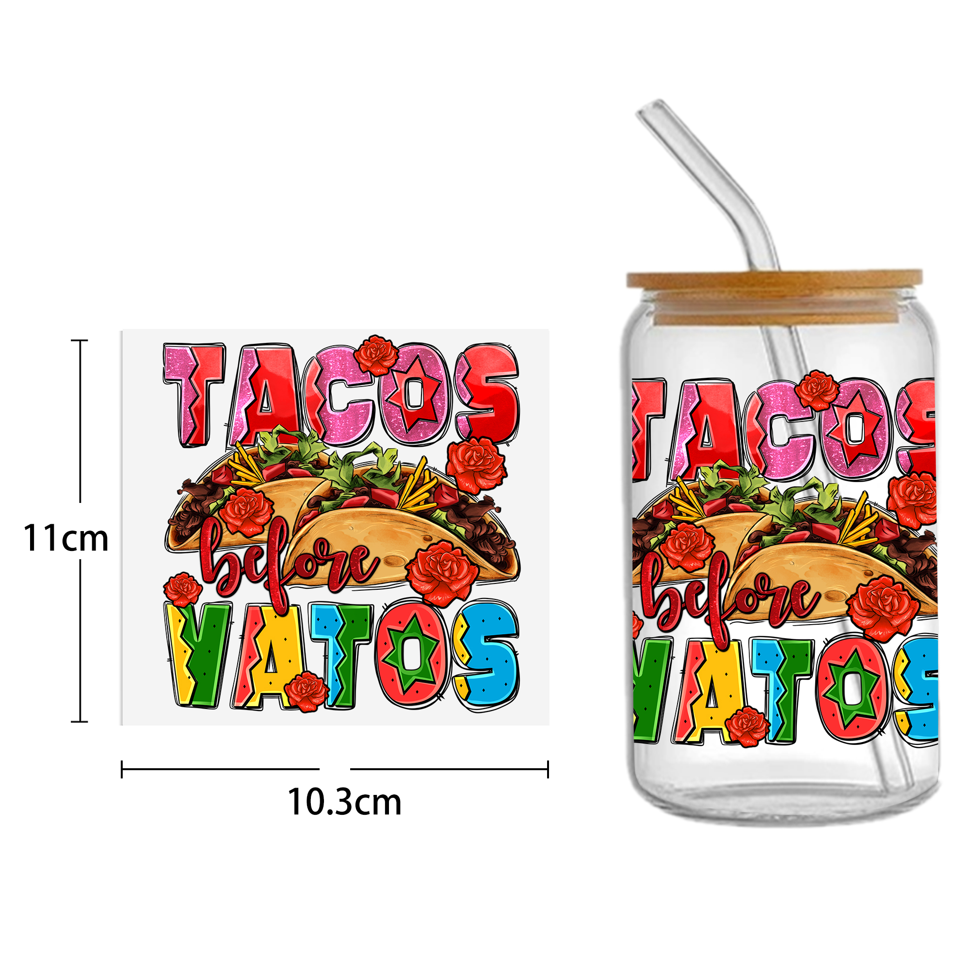 Food Chili Peppers UV DTF Sticker For 16oz Cups Wrap Transfer Sticker Custom Labels DIY Logo Waterproof - Image 19