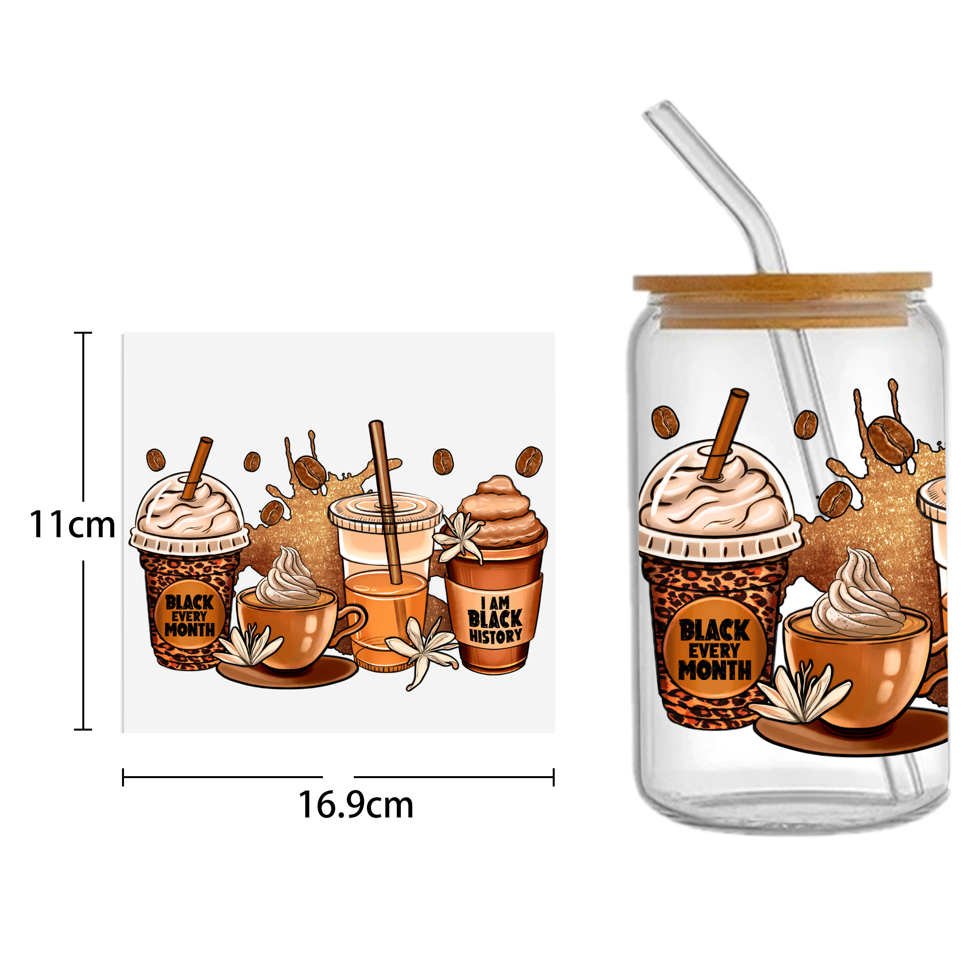 Food Chili Peppers UV DTF Sticker For 16oz Cups Wrap Transfer Sticker Custom Labels DIY Logo Waterproof - Image 20