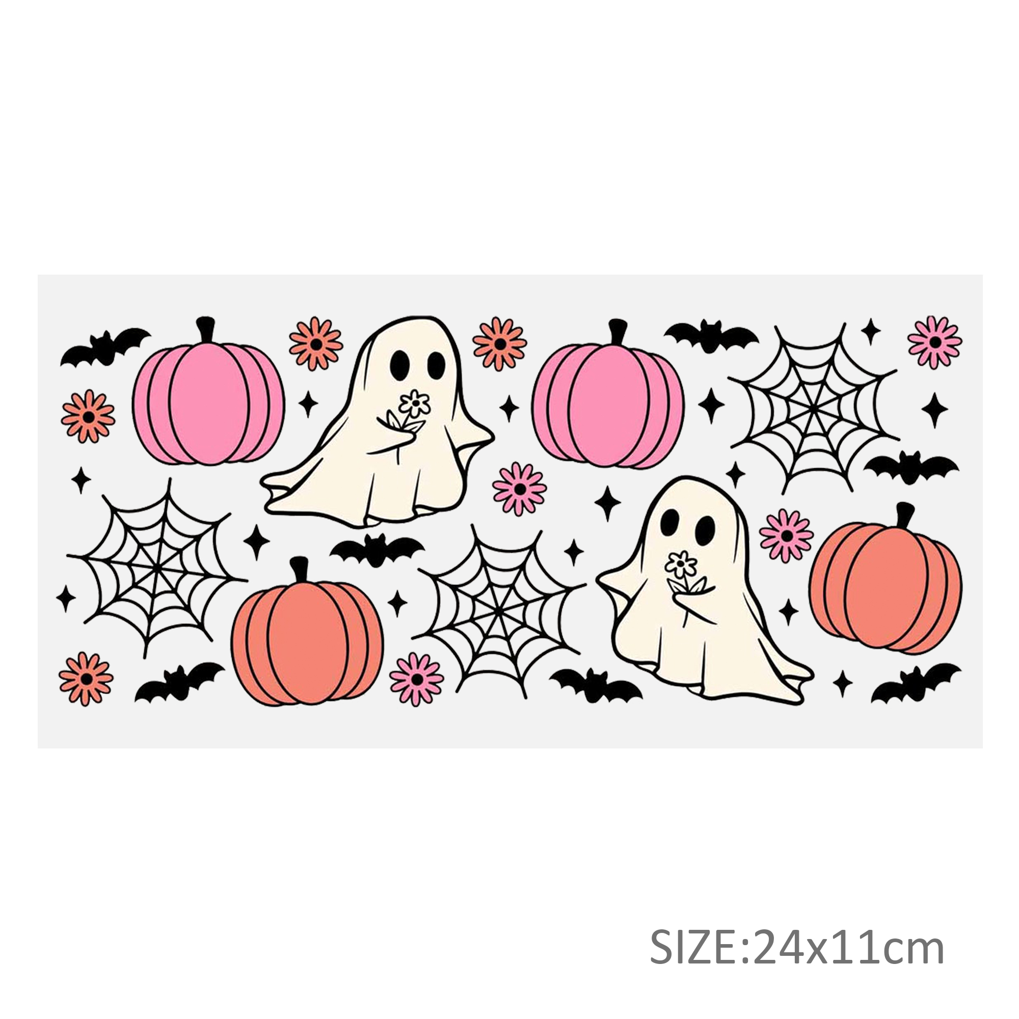 Personalize Halloween Skull UV DTF Sticker For 16oz Cups Wrap Transfer Sticker Custom Labels DIY Logo Waterproof - Image 4