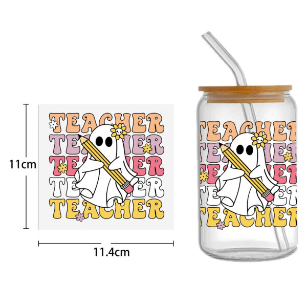 Personalize Halloween Skull UV DTF Sticker For 16oz Cups Wrap Transfer Sticker Custom Labels DIY Logo Waterproof - Image 22