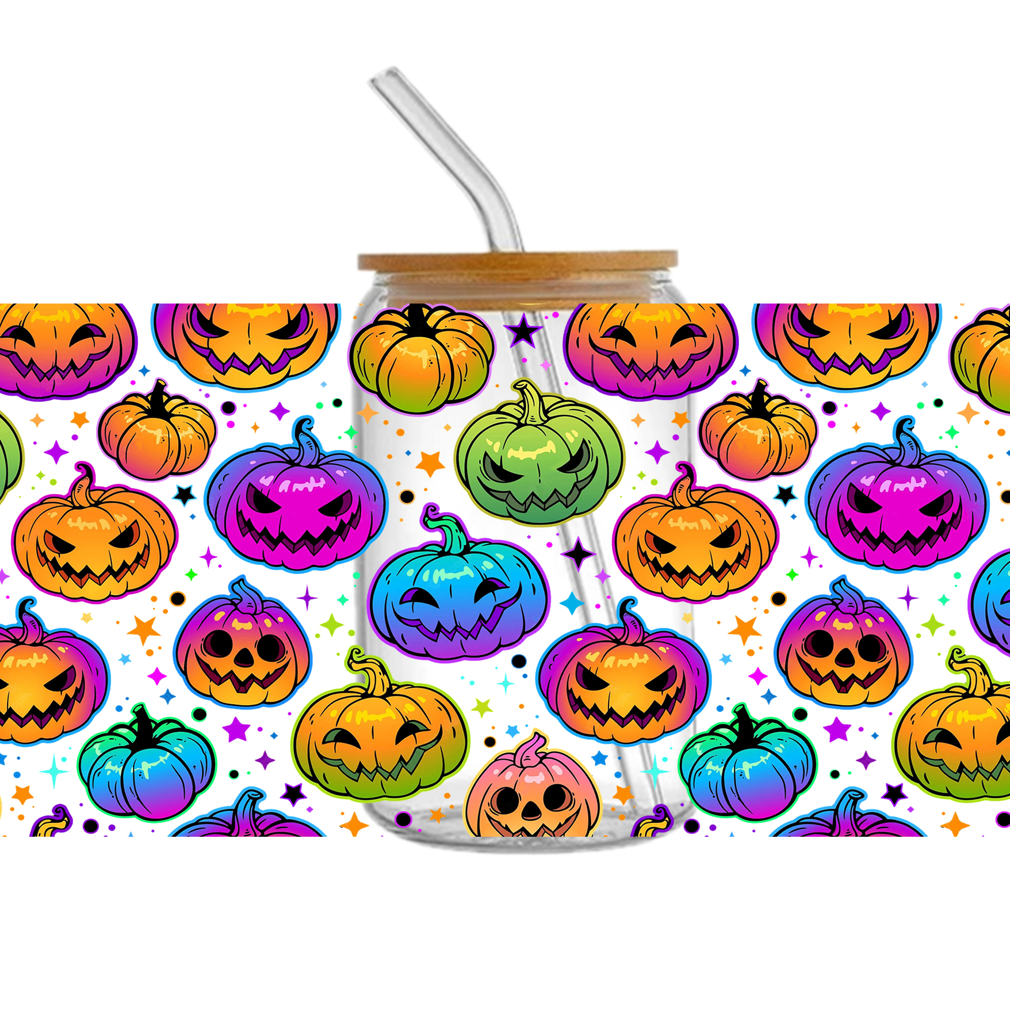 Personalize Halloween Skull UV DTF Sticker For 16oz Cups Wrap Transfer Sticker Custom Labels DIY Logo Waterproof - Image 32