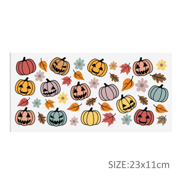 Personalize Halloween Skull UV DTF Sticker For 16oz Cups Wrap Transfer Sticker Custom Labels DIY Logo Waterproof - Image 36