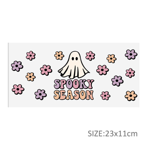 Personalize Halloween Skull UV DTF Sticker For 16oz Cups Wrap Transfer Sticker Custom Labels DIY Logo Waterproof - Image 37