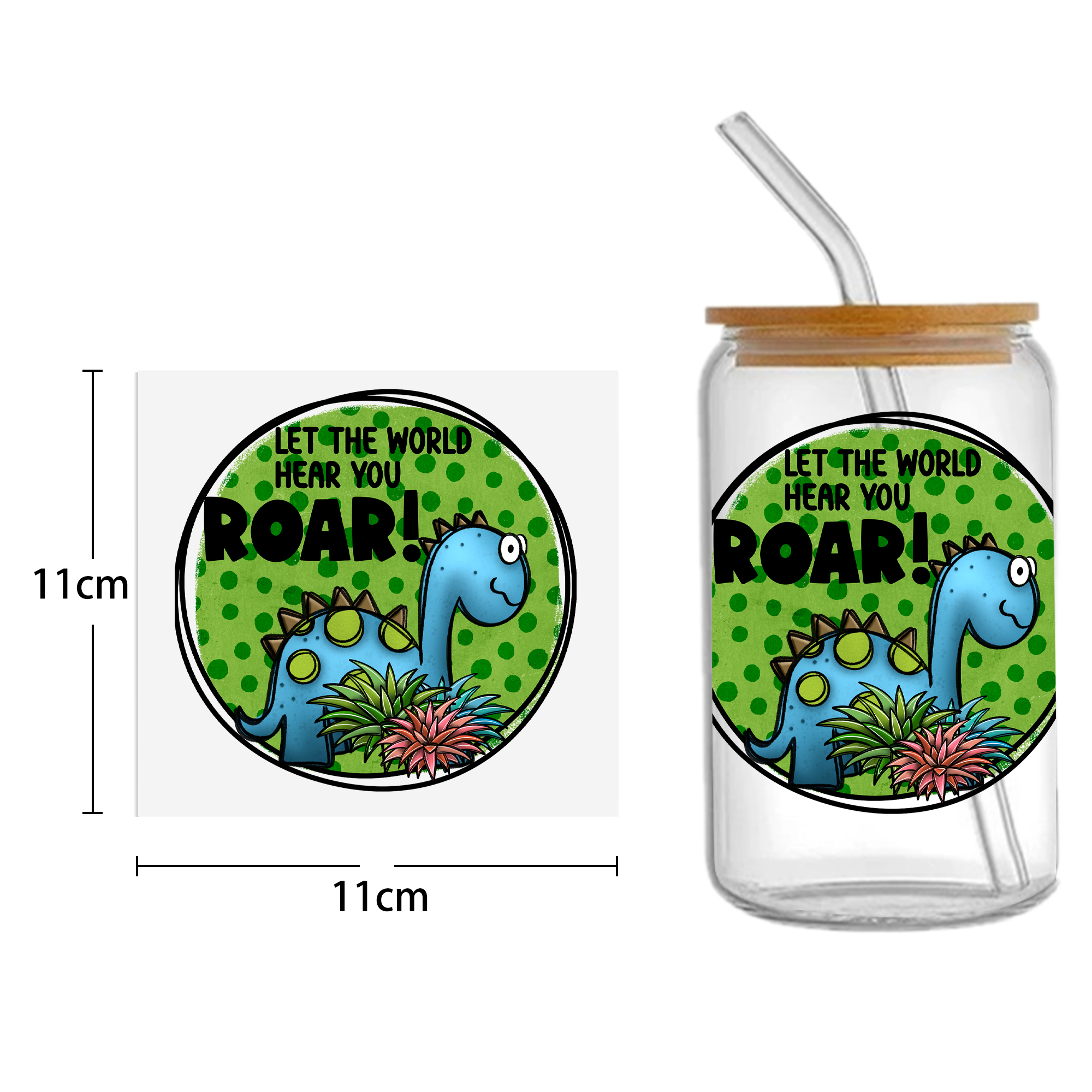 Daisy Cow Drinks UV DTF Sticker For 16oz Cups Wrap Transfer Sticker Custom Labels DIY Logo Waterproof - Image 9