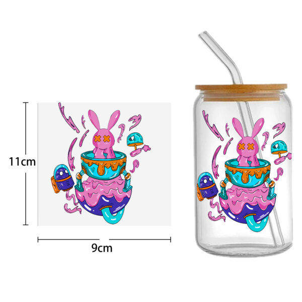 Daisy Cow Drinks UV DTF Sticker For 16oz Cups Wrap Transfer Sticker Custom Labels DIY Logo Waterproof - Image 12