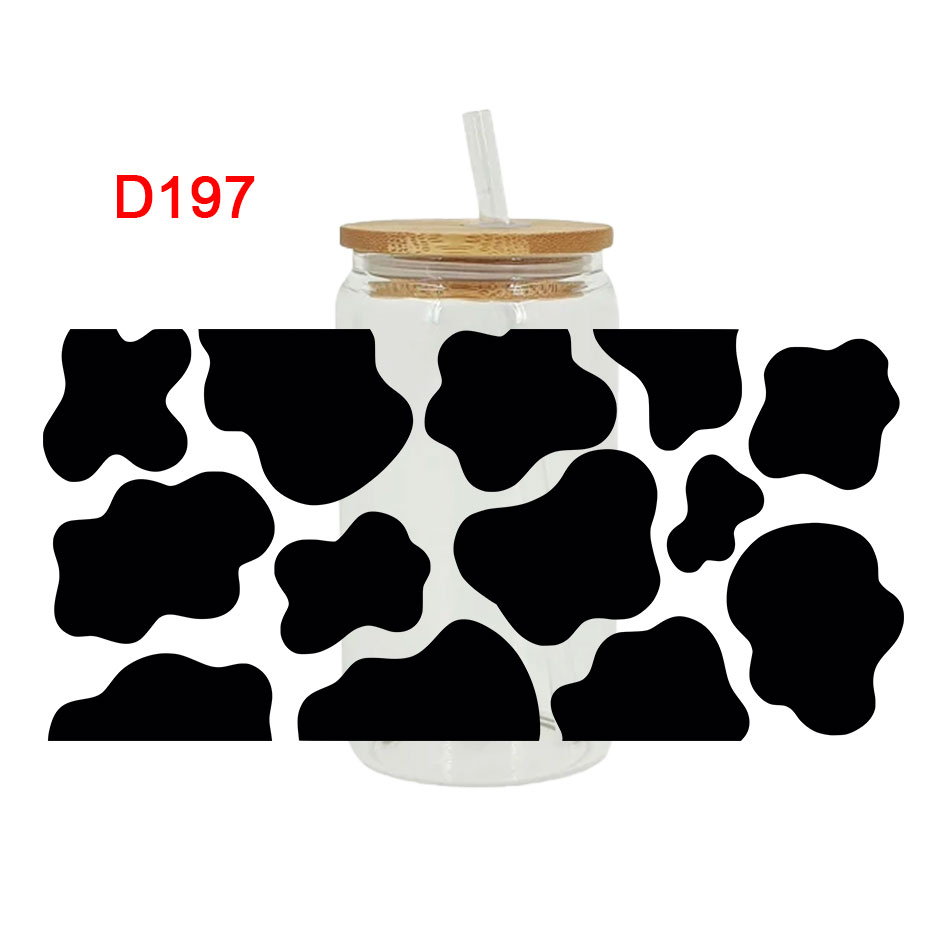 Leopard Theme 16oz UV DTF Libbey Cup Wraps Strong Sticky Transfer Stickers - Image 9