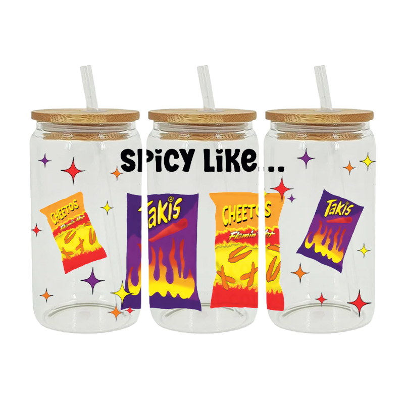 Potato Chips Food Theme UV DTF Transfer Sticker For The 16oz Libbey Glasses Wraps Cup Can DIY Waterproof - Image 9