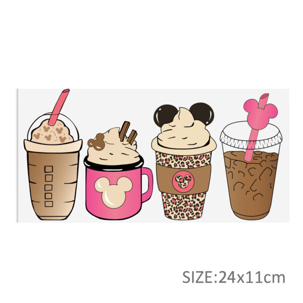 Disney Mickey 16oz DTF Sticker Cup Cool Personalize UV Wrap Transfer Sticker Custom Label DIY Logo Waterproof - Image 11