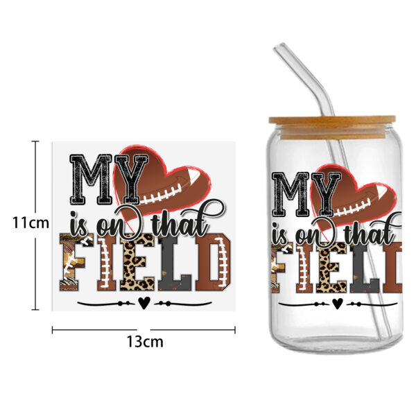 Sports Teams UV DTF Sticker For 16oz Cups Wrap Transfer Sticker Custom Labels DIY Logo Waterproof - Image 7