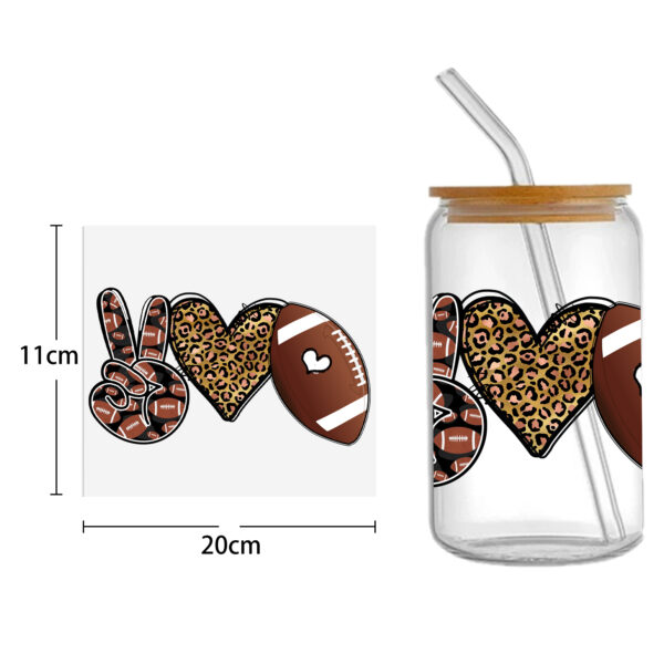 Sports Teams UV DTF Sticker For 16oz Cups Wrap Transfer Sticker Custom Labels DIY Logo Waterproof - Image 8