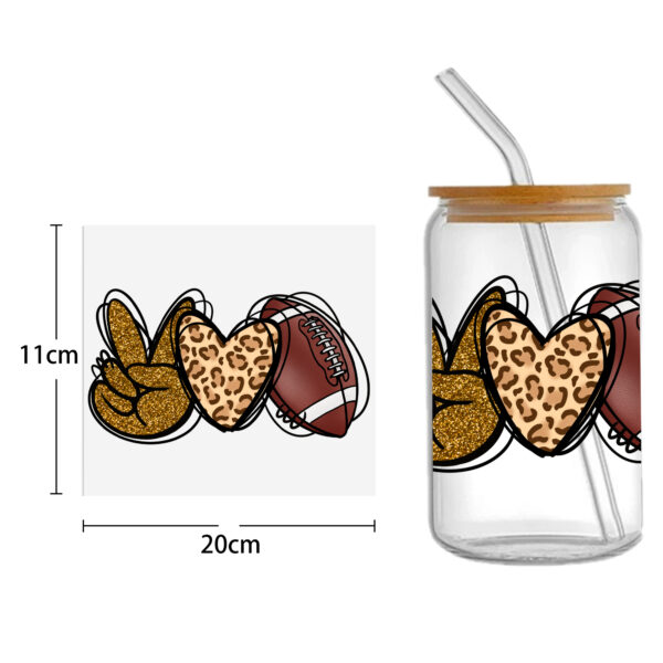 Sports Teams UV DTF Sticker For 16oz Cups Wrap Transfer Sticker Custom Labels DIY Logo Waterproof - Image 9