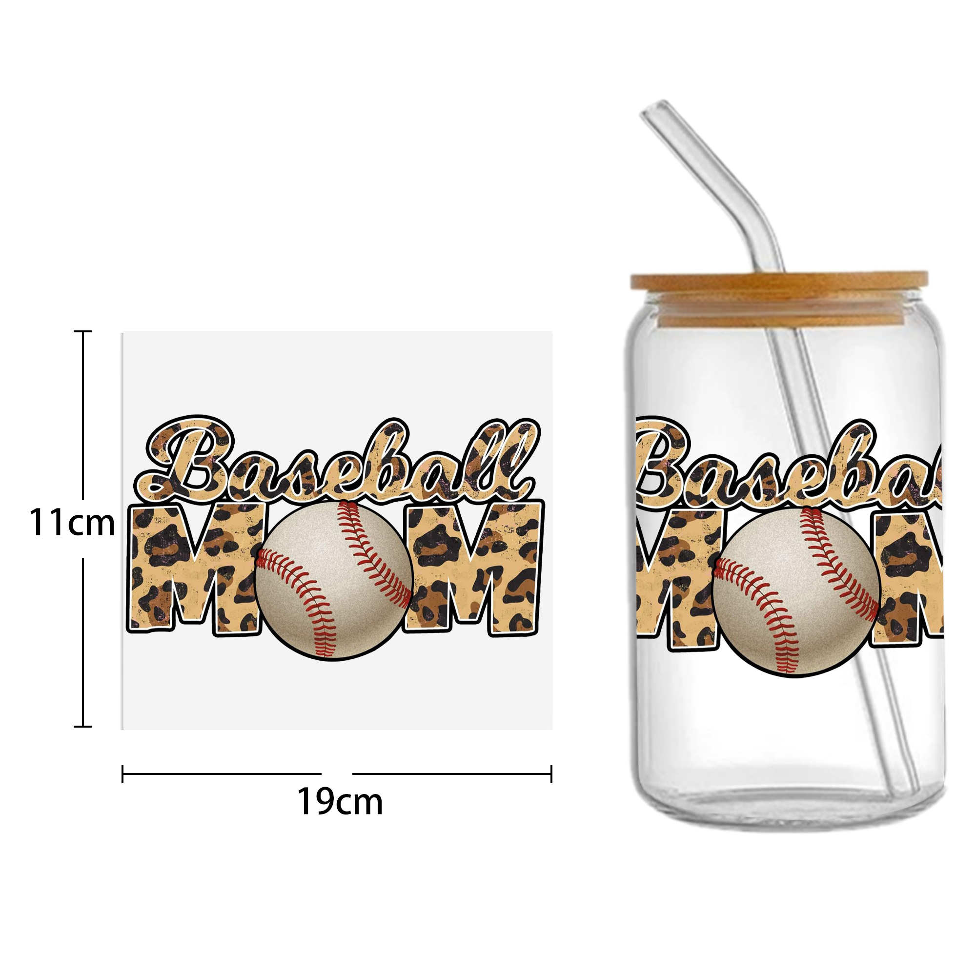 Sports Teams UV DTF Sticker For 16oz Cups Wrap Transfer Sticker Custom Labels DIY Logo Waterproof - Image 11