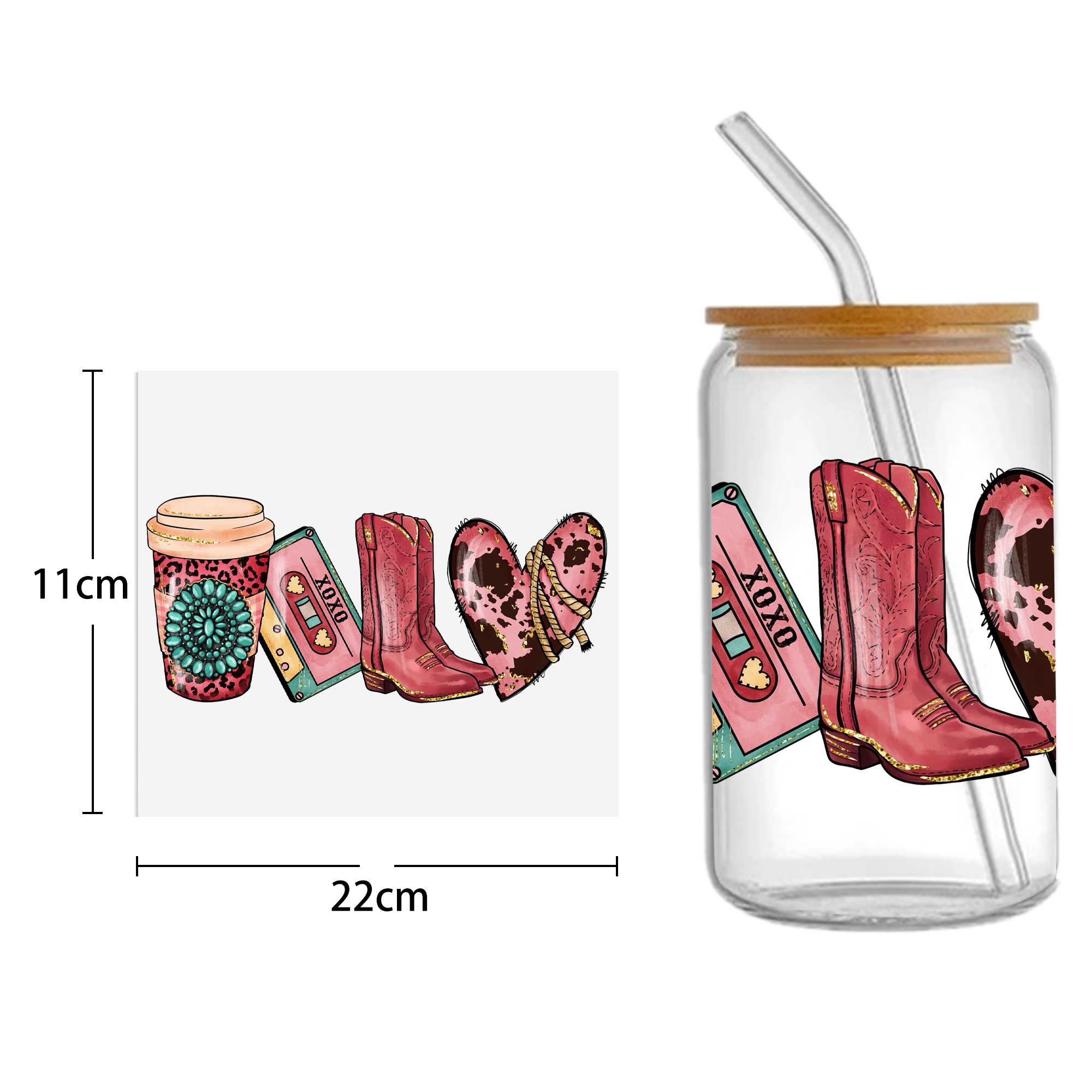 Sports Teams UV DTF Sticker For 16oz Cups Wrap Transfer Sticker Custom Labels DIY Logo Waterproof - Image 18