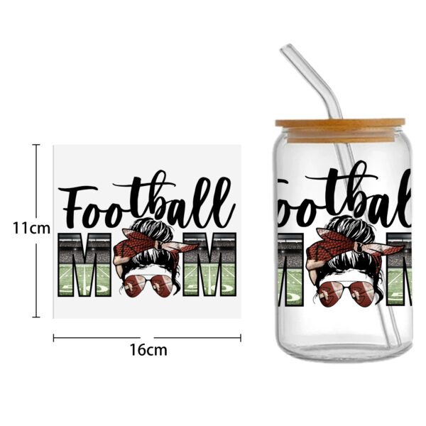 Sports Teams UV DTF Sticker For 16oz Cups Wrap Transfer Sticker Custom Labels DIY Logo Waterproof - Image 21