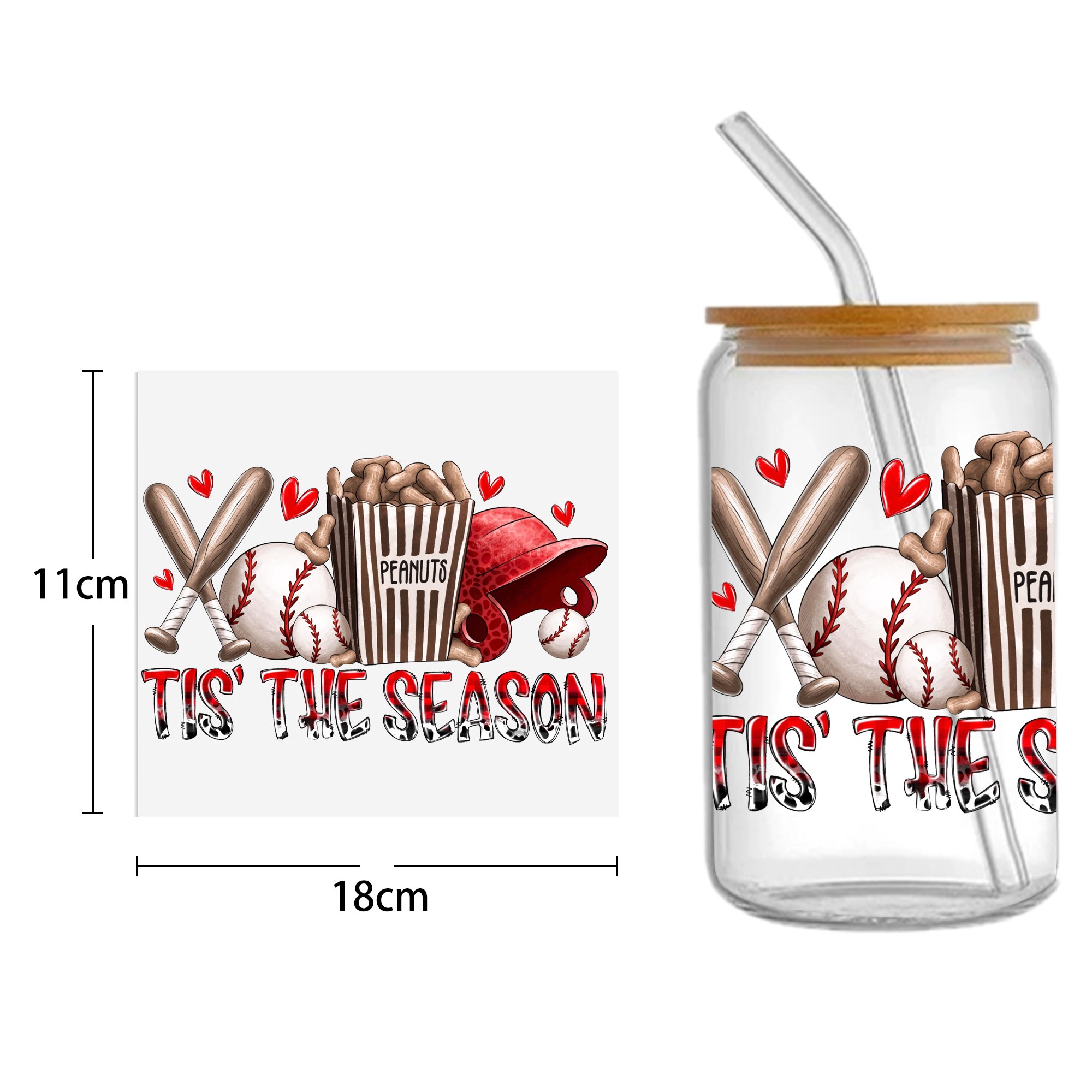 Sports Teams UV DTF Sticker For 16oz Cups Wrap Transfer Sticker Custom Labels DIY Logo Waterproof - Image 22