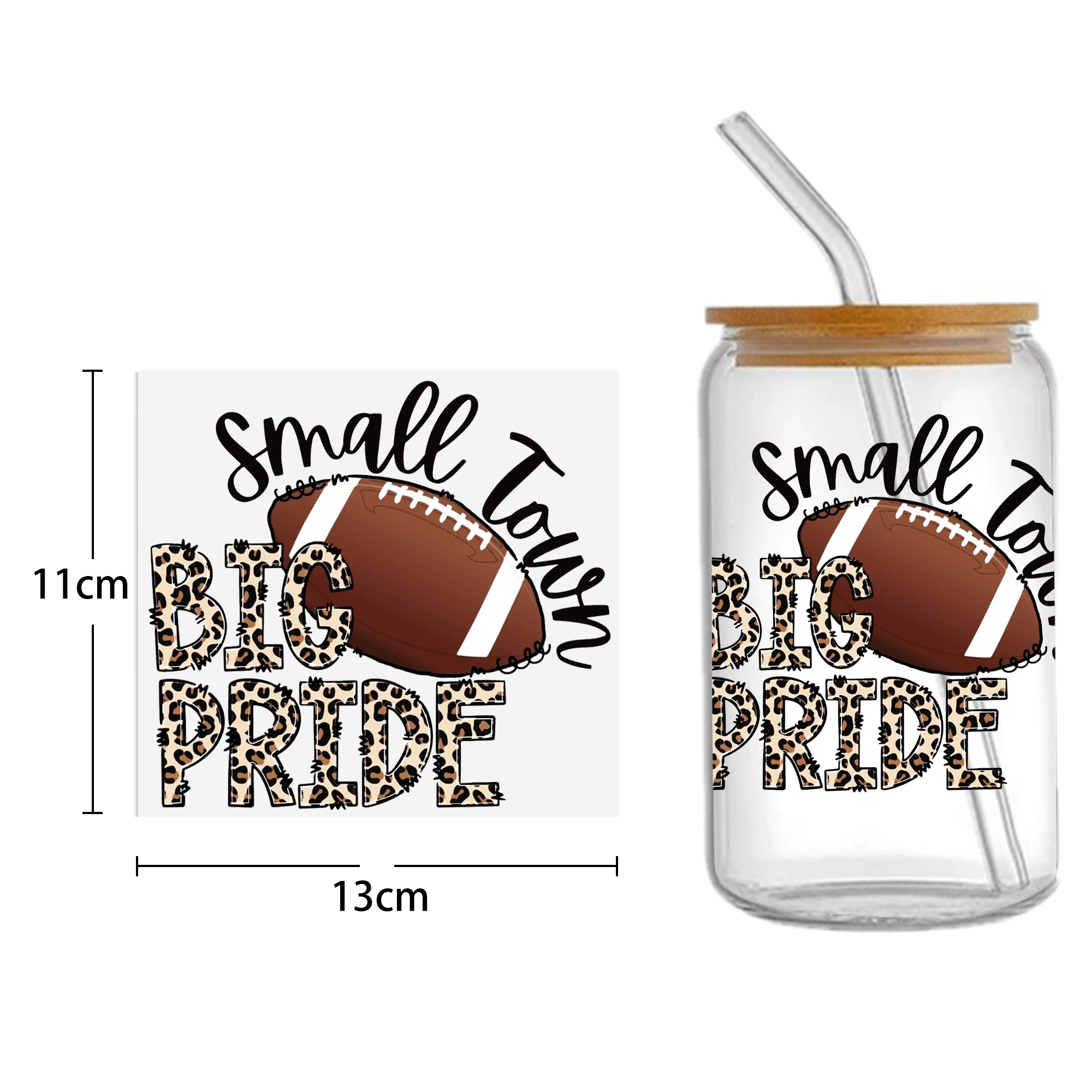 Sports Teams UV DTF Sticker For 16oz Cups Wrap Transfer Sticker Custom Labels DIY Logo Waterproof - Image 23