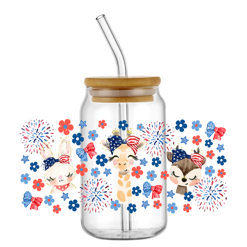 Mixed Cute Cartoon 6OZ UV DTF Cup Wrap Transfer Stickers Custom Labels DIY Durable Waterproof Logo For Libbey Glass Can - Image 5