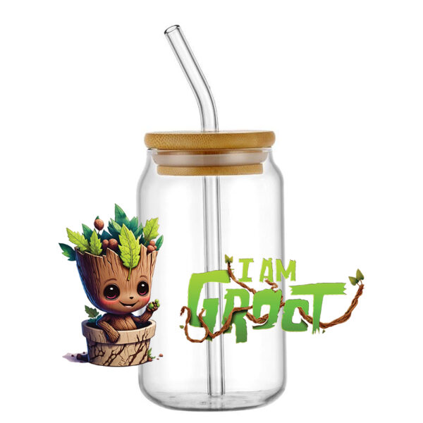 Mixed Cute Cartoon 6OZ UV DTF Cup Wrap Transfer Stickers Custom Labels DIY Durable Waterproof Logo For Libbey Glass Can - Image 6